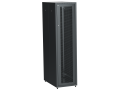 ITK LINEA E Шкаф напольный сетевой 19" 47U 600х1000мм перфорированная передняя дверь задняя металлическая черный
