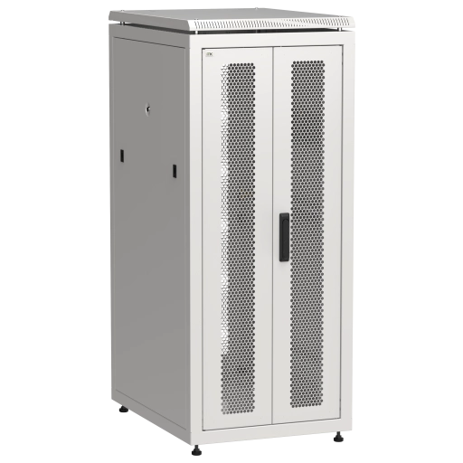 ITK LINEA N Шкаф сетевой 19" 28U 600х800мм двери передняя перфорированная задняя двустворчатая перфорированная серый