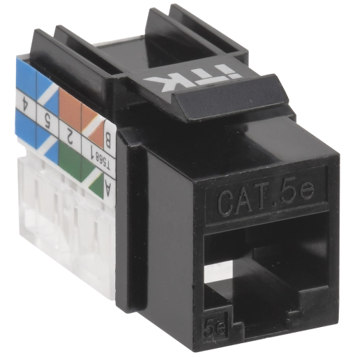 ITK Модуль Keystone Jack кат.5E UTP 110 IDC 90град чёрный