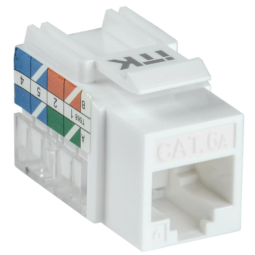 ITK Модуль Keystone Jack кат.6A UTP 110 IDC 90град
