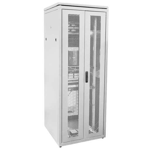 ITK LINEA N Шкаф сетевой 19" 28U 800х800мм двери передняя перфорированная задняя двустворчатая перфорированная серый