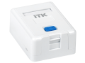 ITK Корпус настенной розетки для установки одного модуля Keystone Jack белый