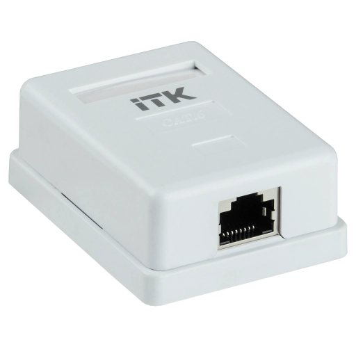 ITK Настенная информационная розетка RJ45 кат.6 FTP 1-порт