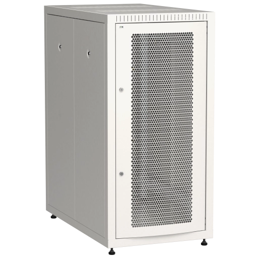 ITK LINEA E Шкаф напольный сетевой 19" 24U 600х1000мм перфорированная передняя дверь задняя металлическая серый