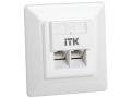 ITK Внутренняя информационная розетка RJ45 кат.6 UTP 2 порта