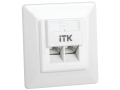 ITK Внутренняя информационная розетка RJ45 кат.5E FTP 2 порта