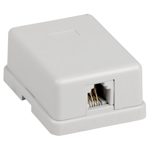 ITK Настенная розетка RJ12 6P4C кат.3 UTP 1-порт белая