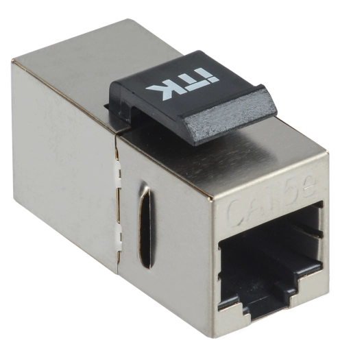 ITK Проходной адаптер кат.5E FTP RJ45-RJ45 Keystone Jack