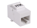 ITK Проходной адаптер кат.5E UTP RJ45-RJ45 (8P8C) тип Keystone Jack белый