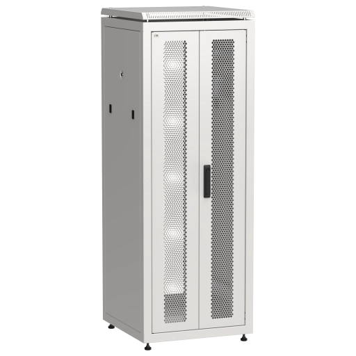 ITK LINEA N Шкаф сетевой 19" 33U 600х600мм двери передняя перфорированная задняя двустворчатая перфорированная серый
