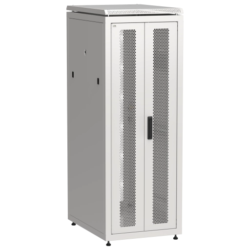 ITK LINEA N Шкаф сетевой 19" 33U 600х800мм двери передняя перфорированная задняя двустворчатая перфорированная серый