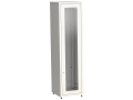 ITK LINEA E Шкаф напольный сетевой 19" 42U 600х600мм стеклянная передняя дверь задняя металлическая серый