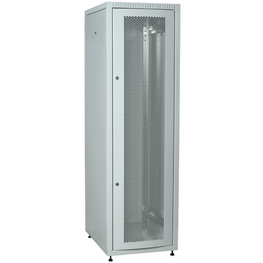 ITK LINEA E Шкаф напольный сетевой 19" 42U 600х800мм перфорированная передняя дверь задняя металлическая серый