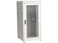 ITK LINEA N Шкаф сетевой 19" 33U 800х800мм стеклянная передняя дверь задняя металлическая серый