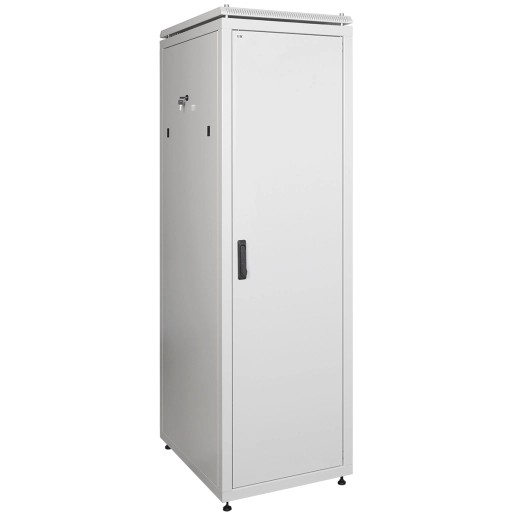 ITK LINEA N Шкаф сетевой 19" 38U 600х600мм металлическая передняя дверь серый