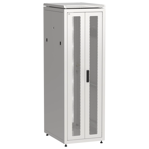 ITK LINEA N Шкаф сетевой 19" 38U 600х800мм двери передняя перфорированная задняя двустворчатая перфорированная серый