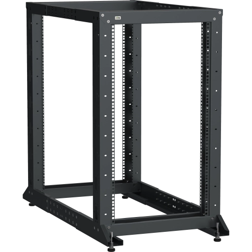 ITK LINEA F Стойка двухрамная 47U 600х600-1000мм черная