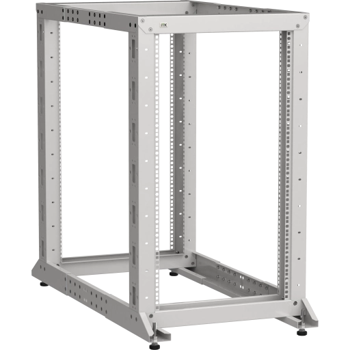 ITK LINEA F Стойка двухрамная 24U 600х600-1000мм серая