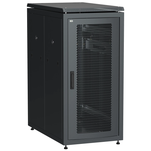 ITK LINEA N Шкаф сетевой 19" 18U 600х1000мм перфорированная передняя дверь черный