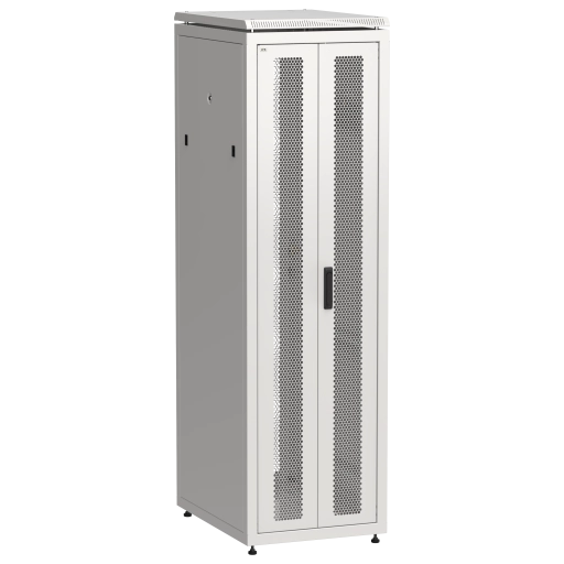 ITK LINEA N Шкаф сетевой 19" 42U 600х800мм двери передняя перфорированная задняя двустворчатая перфорированная серый