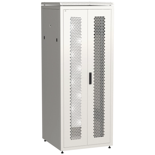 ITK LINEA N Шкаф сетевой 19" 42U 800х800мм двери передняя перфорированная задняя двустворчатая перфорированная серый