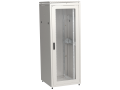 ITK LINEA N Шкаф сетевой 19" 42U 800х800мм стеклянная передняя дверь задняя металлическая серый
