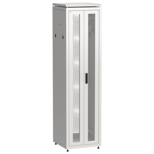 ITK LINEA N Шкаф сетевой 19" 47U 600х600мм двери передняя перфорированная задняя двустворчатая перфорированная серый