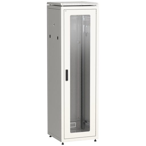ITK LINEA N Шкаф сетевой 19" 47U 600х600мм стеклянная передняя дверь серый