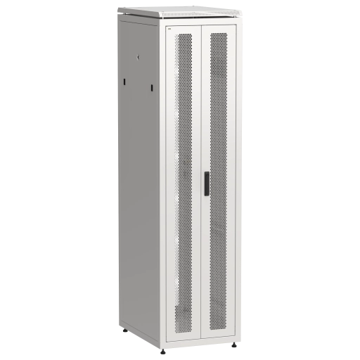 ITK LINEA N Шкаф сетевой 19" 47U 600х800мм двери передняя перфорированная задняя двустворчатая перфорированная серый