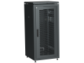 ITK LINEA N Шкаф сетевой 19" 24U 600х600мм перфорированная передняя дверь черный
