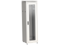 ITK LINEA N Шкаф сетевой 19" 47U 600х800мм стеклянная передняя дверь задняя металлическая серый