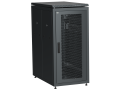 ITK LINEA N Шкаф напольный сетевой 19" 24U 800х1000мм перфорированная передняя дверь задняя перфорированная черный