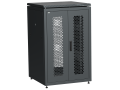 ITK LINEA N Шкаф сетевой 19" 24U 800х800мм двери передняя перфорированная задняя двустворчатая перфорированная черный