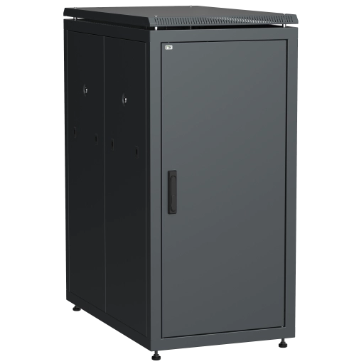 ITK LINEA N Шкаф сетевой 19" 28U 600х1000мм металлическая передняя дверь черный