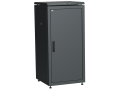 ITK LINEA N Шкаф сетевой 19" 28U 600х600мм металлическая передняя дверь черный