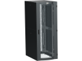 ITK LINEA S Шкаф серверный 19" 24U 800х1000мм передняя дверь двухстворчатая перфорированная задняя дверь перфорированная черный RAL 9005