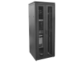 ITK LINEA N Шкаф сетевой 19" 28U 800х800мм двери передняя перфорированная задняя двустворчатая перфорированная черный