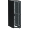 ITK LINEA S Шкаф серверный 19" 48U 600х1000мм передняя дверь двухстворчатая перфорированная задняя дверь перфорированная черный RAL 9005