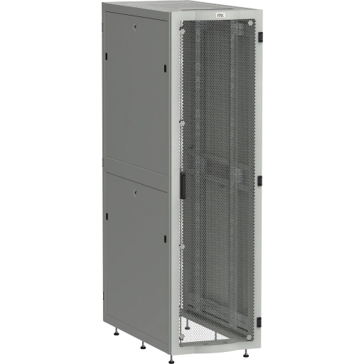 ITK LINEA S Шкаф серверный 19" 33U 600х1200мм передняя дверь двухстворчатая перфорированная задняя дверь перфорированная серый RAL 7035