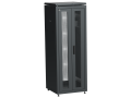 ITK LINEA N Шкаф сетевой 19" 33U 600х600мм двери передняя перфорированная задняя двустворчатая перфорированная черный
