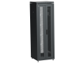 ITK LINEA N Шкаф сетевой 19" 38U 600х600мм двери передняя перфорированная задняя двустворчатая перфорированная черный