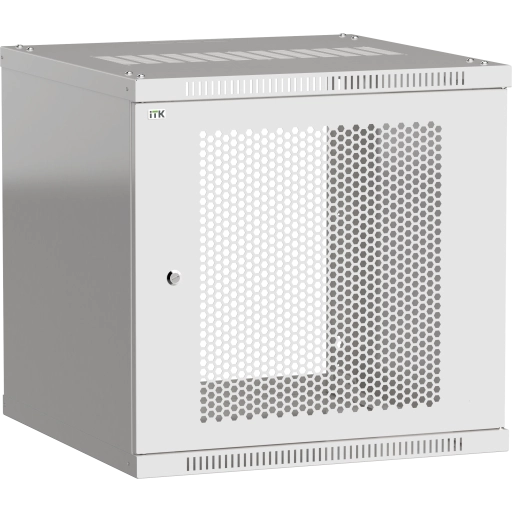 ITK Шкаф LINEA WE 9U 600x650мм дверь перфорированная серый