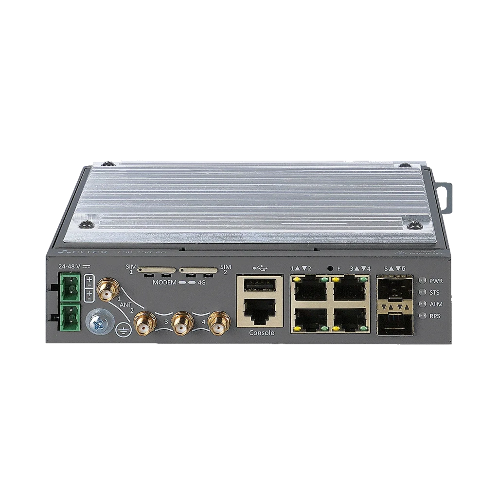 ESR-15R-4G Eltex | Сервисный маршрутизатор 4x1G RJ-45, 2x1G SFP, модем 4G (LTE)